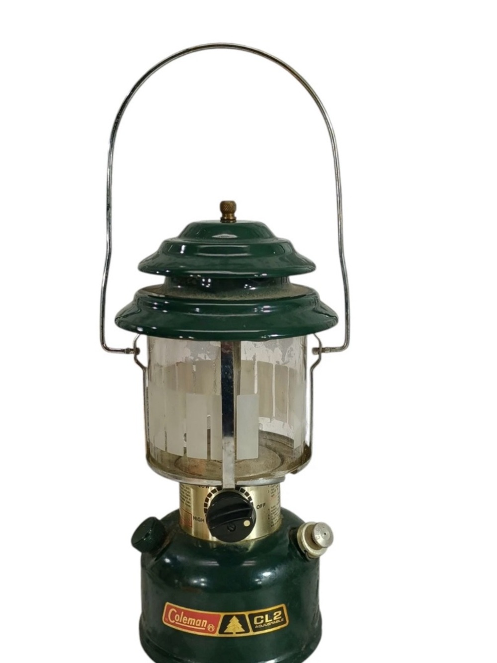 Vtg Coleman green CL2 adjustable lantern 1984 double mantle + globe #288 USA
